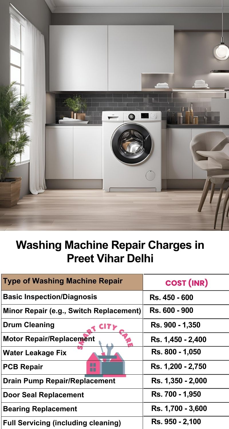 Washing Machine Repair Services Charges in  Preet Vihar ,Delhi 