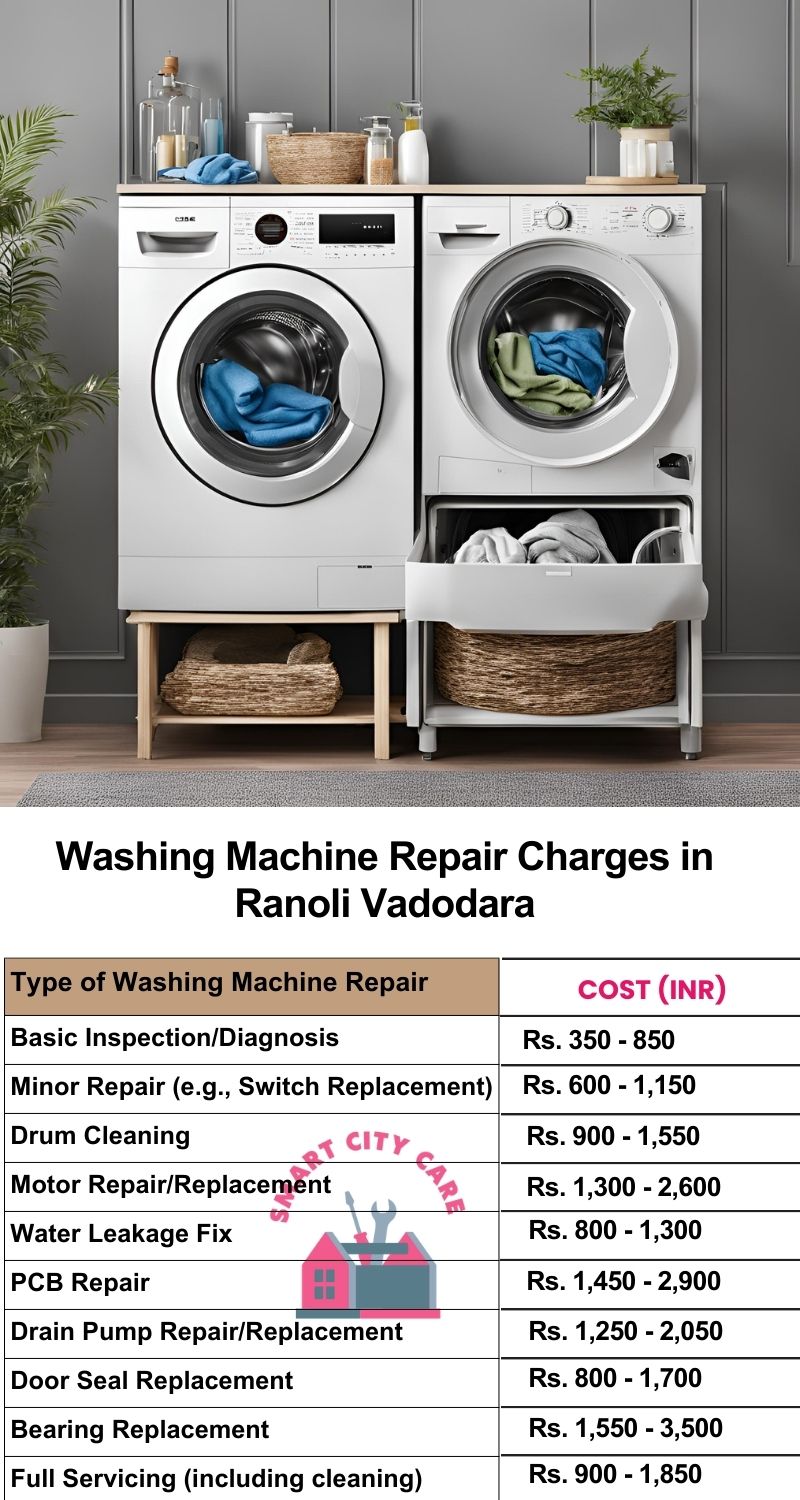 Washing Machine Repair Services Charges in  Ranoli ,Vadodara 