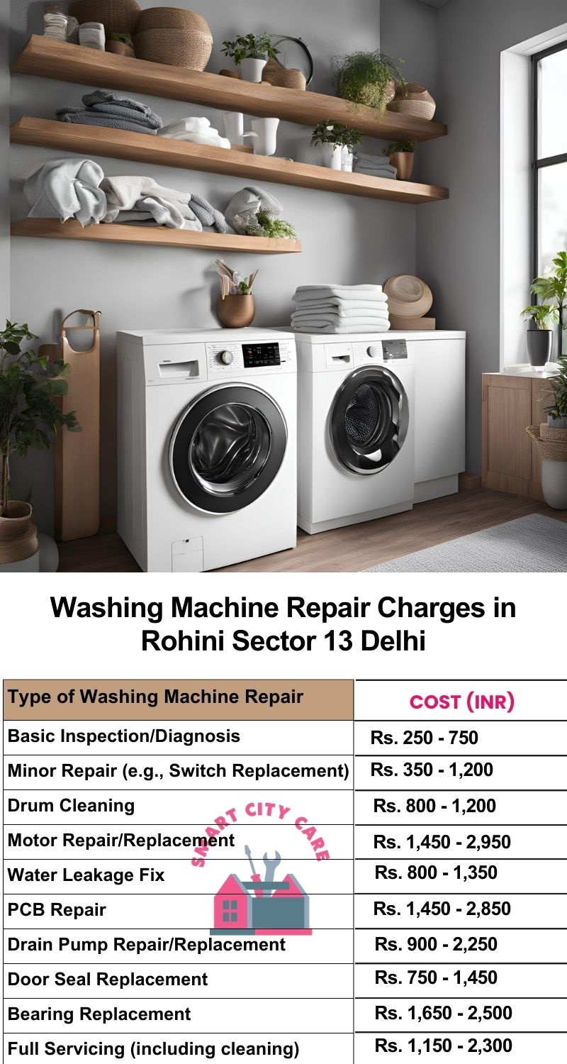 Washing Machine Repair Services Charges in  Rohini Sector 13 ,Delhi 