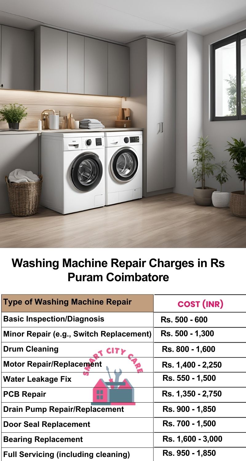 Washing Machine Repair Services Charges in  RS Puram ,Coimbatore 