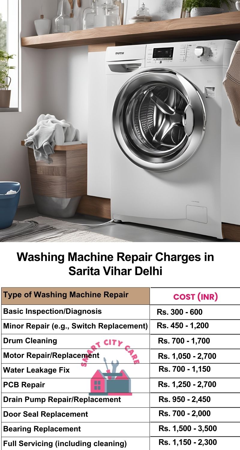 Washing Machine Repair Services Charges in  Sarita Vihar ,Delhi 