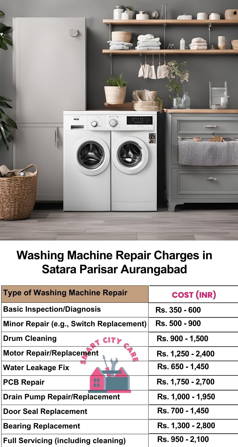 Washing Machine Repair Services Charges in  Satara Parisar ,Aurangabad 