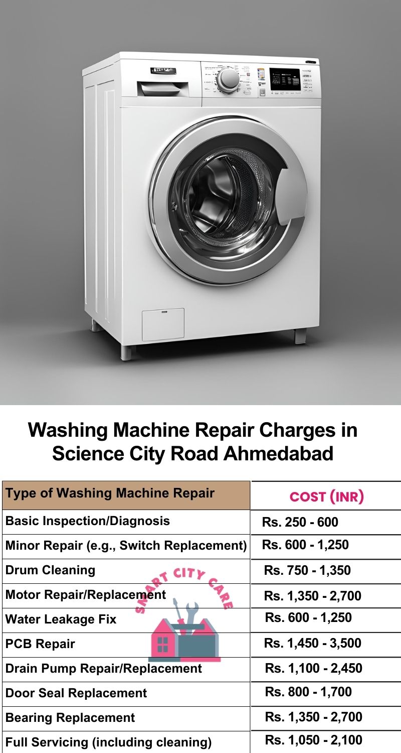 Washing Machine Repair Services Charges in Science City Road ,Ahmedabad