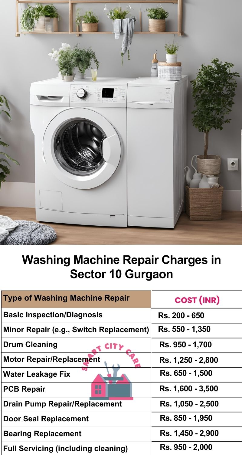 Washing Machine Repair Services Charges in  Sector 10 ,Gurgaon 