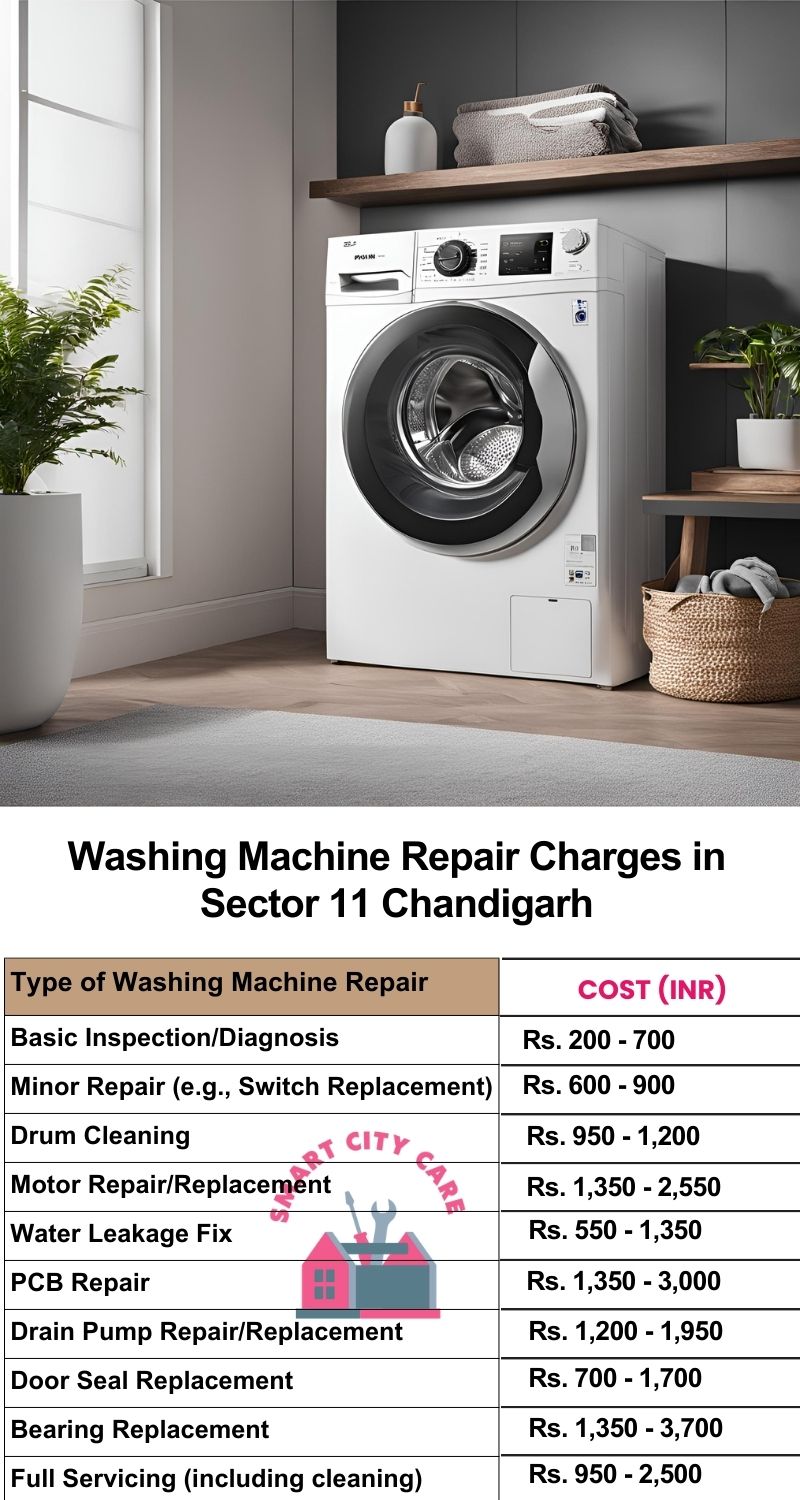 Washing Machine Repair Services Charges in  Sector 11 ,Chandigarh 