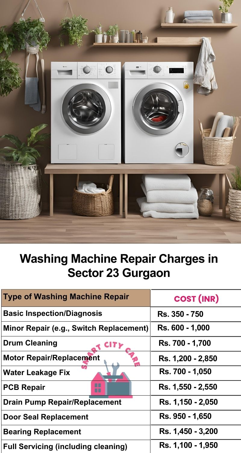 Washing Machine Repair Services Charges in  Sector 23 ,Gurgaon 