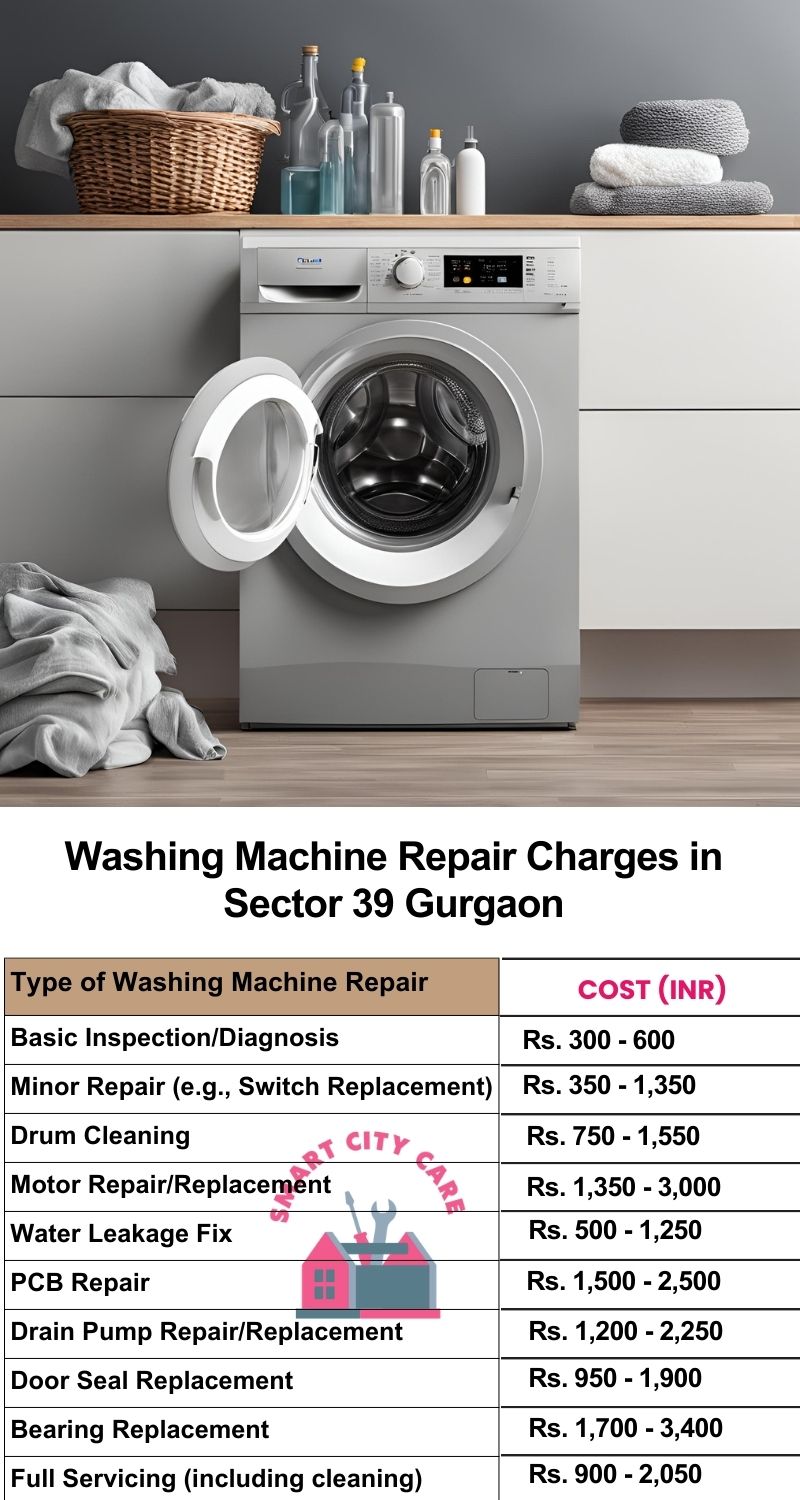 Washing Machine Repair Services Charges in Sector 39 ,Gurgaon