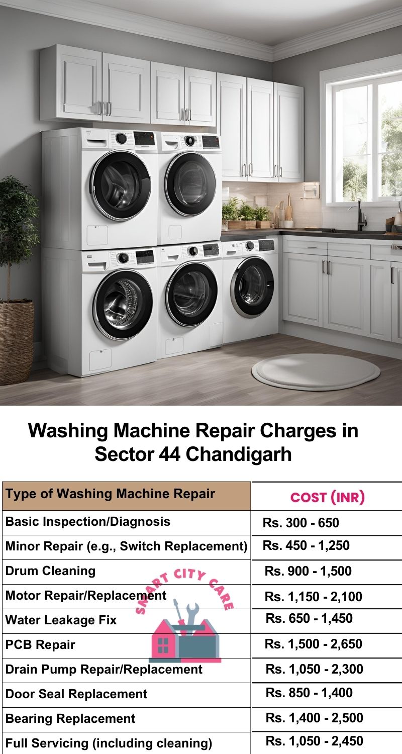 Washing Machine Repair Services Charges in  Sector 44 ,Chandigarh 