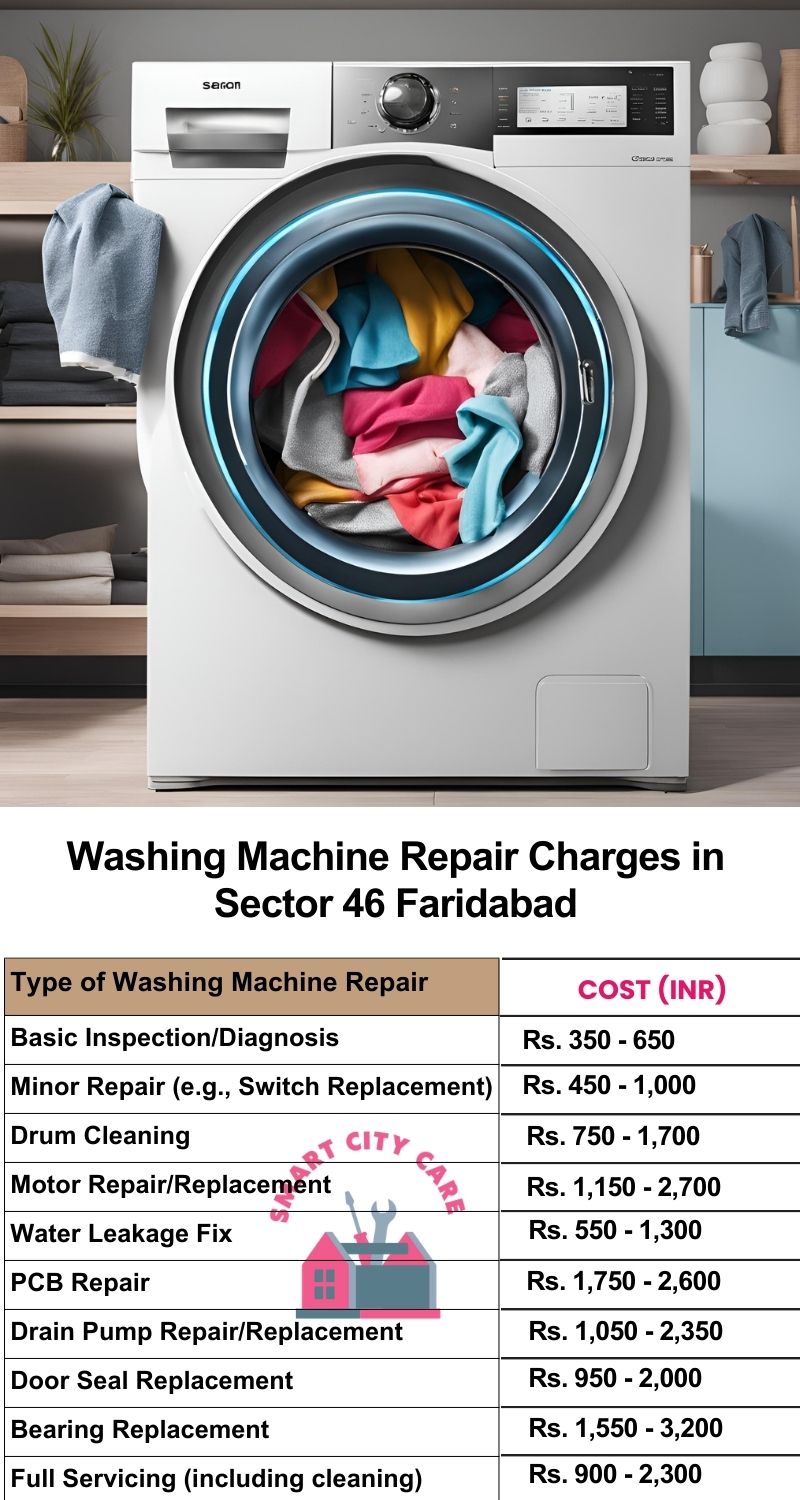 Washing Machine Repair Services Charges in  Sector 46 ,Faridabad 