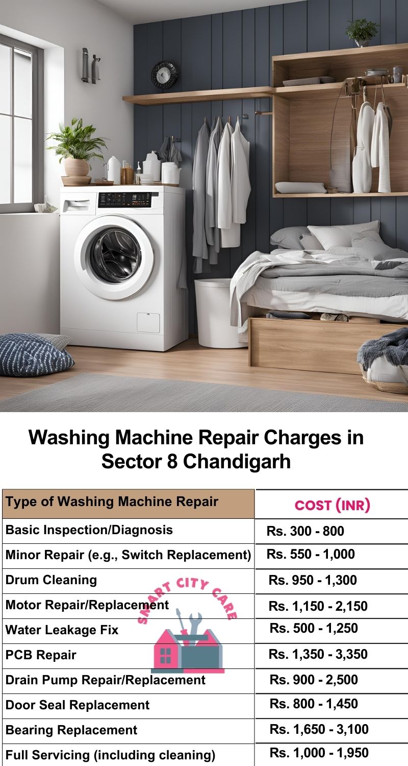 Washing Machine Repair Services Charges in  Sector 8 ,Chandigarh 