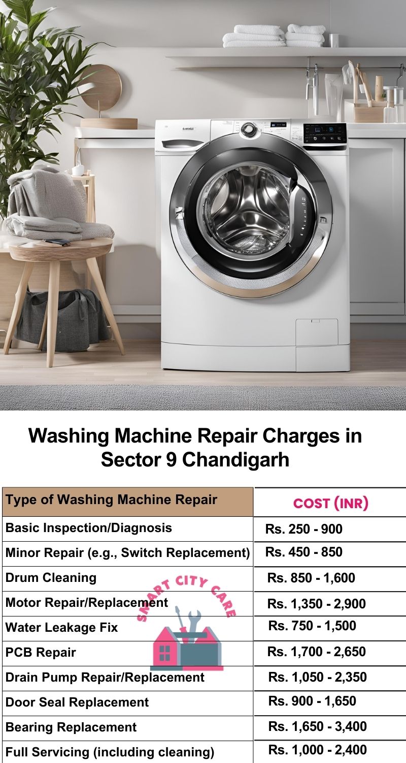 Washing Machine Repair Services Charges in  Sector 9 ,Chandigarh 