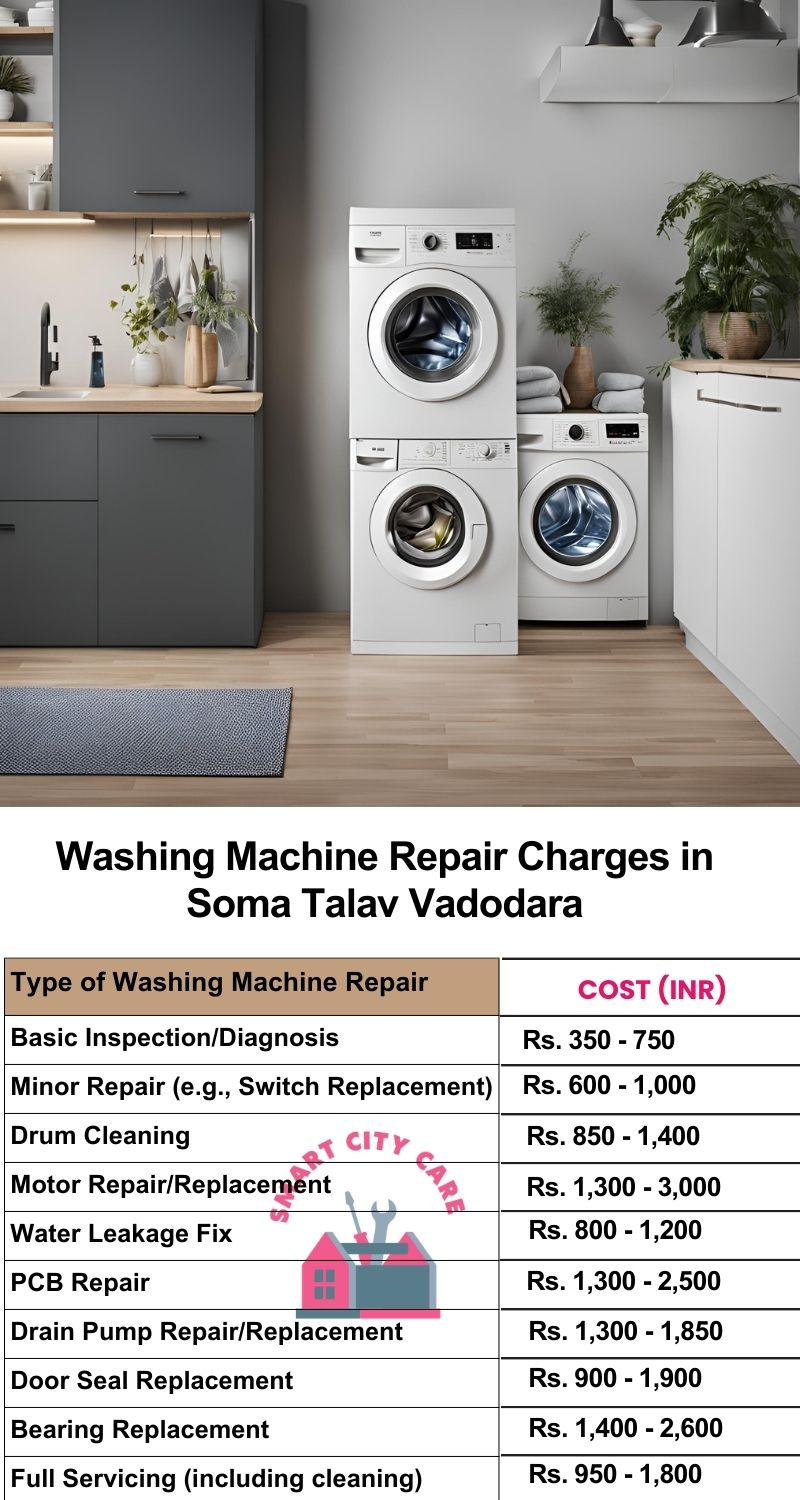 Washing Machine Repair Services Charges in  Soma Talav ,Vadodara 