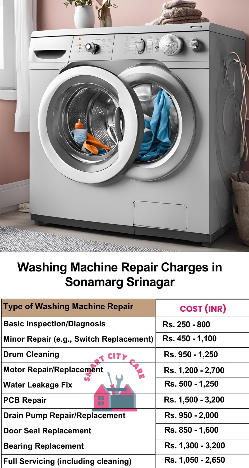 Washing Machine Repair Services Charges in  Sonamarg ,Srinagar 