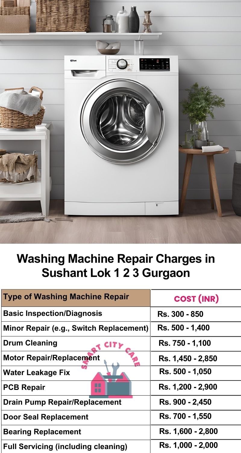 Washing Machine Repair Services Charges in  Sushant lok 1 2 3 ,Gurgaon 