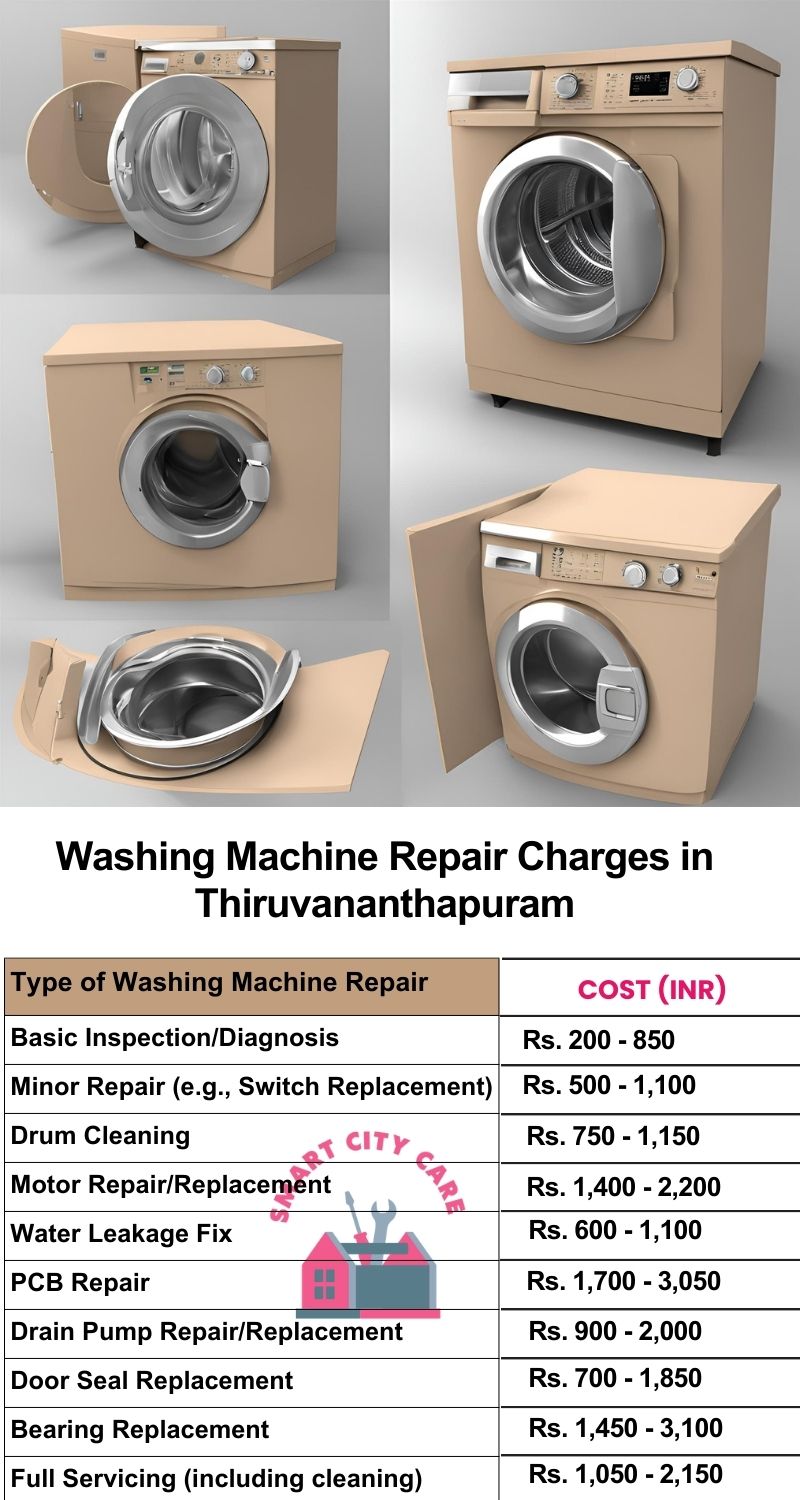 Washing Machine Repair Services Charges in Thiruvananthapuram