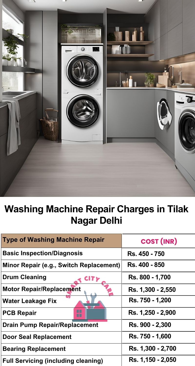 Washing Machine Repair Services Charges in  Tilak Nagar ,Delhi 