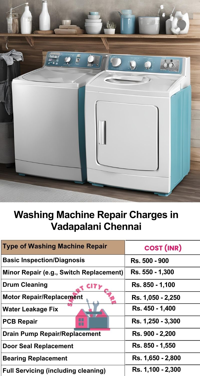 Washing Machine Repair Services Charges in  Vadapalani ,Chennai 