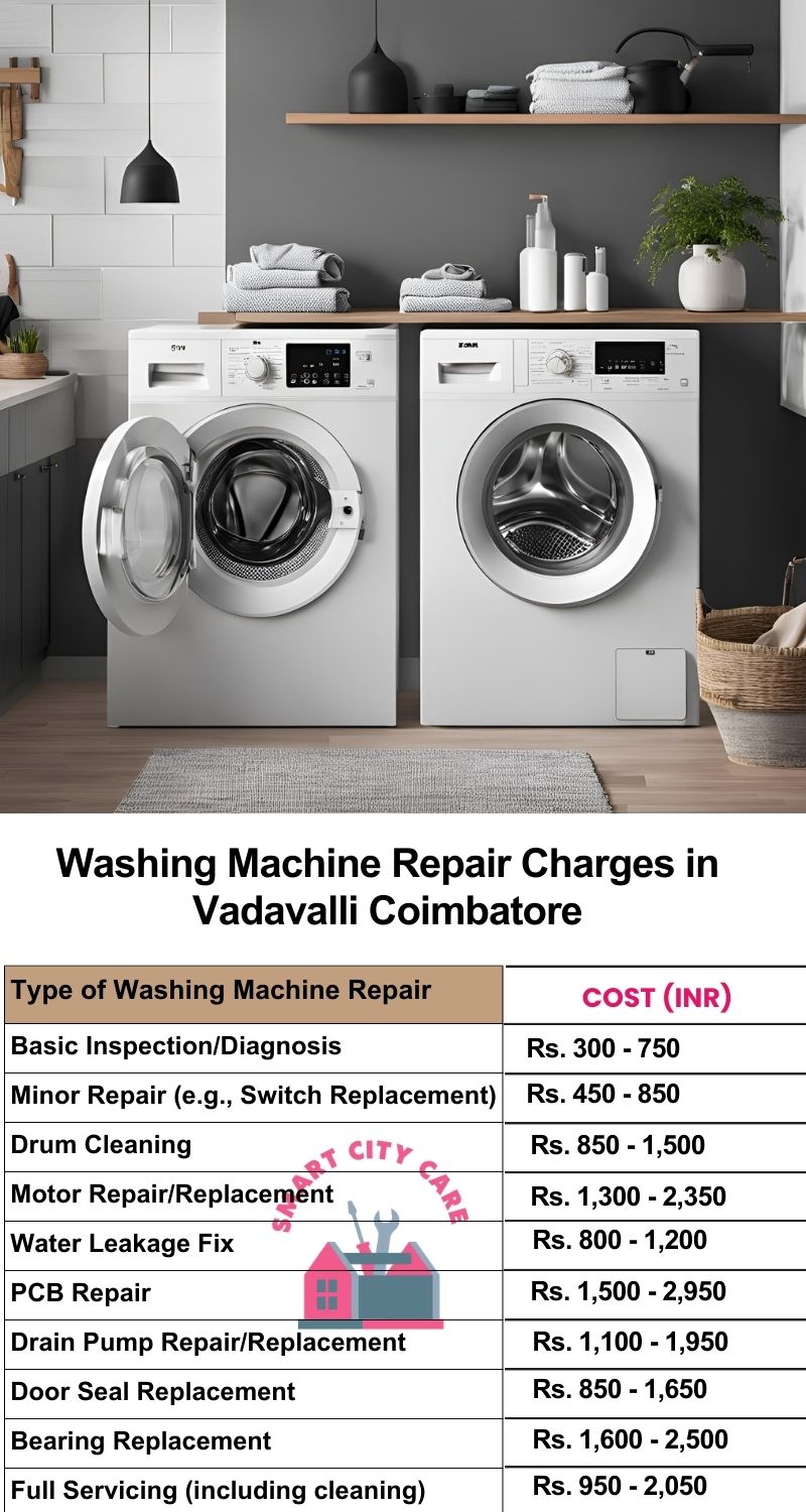Washing Machine Repair Services Charges in Vadavalli ,Coimbatore