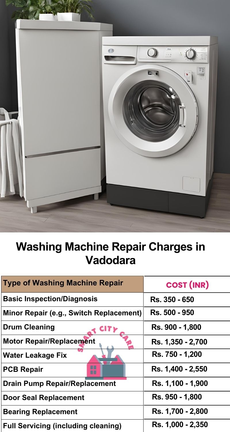 Washing Machine Repair Services Charges in Vadodara