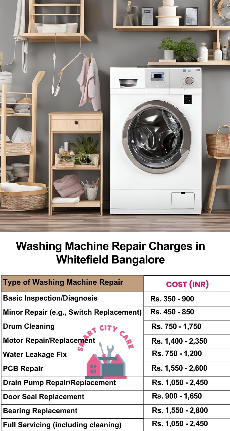 Washing Machine Repair Services Charges in  Whitefield ,Bangalore 